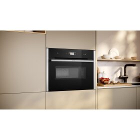 Neff C24MS31N0, N 90, compact oven with microwave, 60 x 45 cm, stainless steel