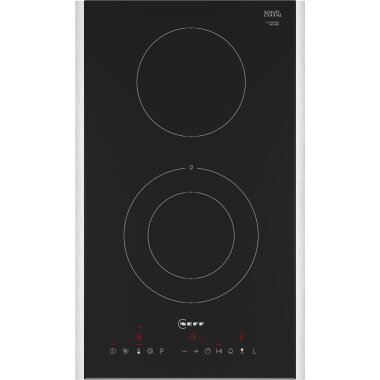neff t13tdf9l8, n 70, Domino hob, electric, 30 cm, black, With frame on top
