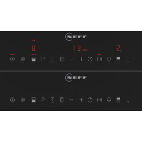 Neff T63TDX1L0, N 70, Domino-Kochfeld, Flex-Induktion, 30 cm, Mit Rahmen aufliegend