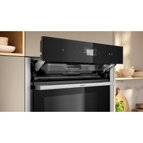 Neff B64VS31N0, N 90, built-in oven with steam support, 60 x 60 cm, stainless steel