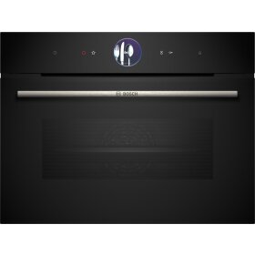 Bosch csg7361b1, series 8, built-in compact steam oven,...