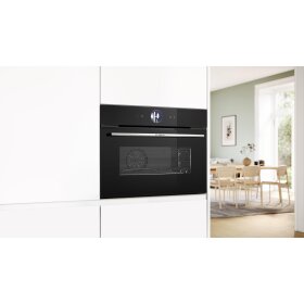 Bosch CSG7361B1, Series 8, built-in compact steam oven, 60 x 45 cm, black