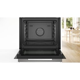 Bosch HSG7364B1, Serie 8, Einbau-Dampfbackofen, 60 x 60 cm, Schwarz