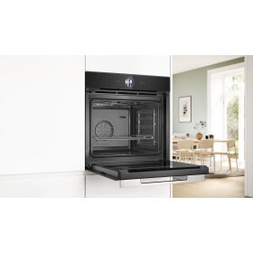 Bosch HSG7364B1, Serie 8, Einbau-Dampfbackofen, 60 x 60 cm, Schwarz