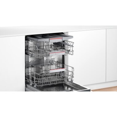 Bosch smh4ecx21e, series 4, fully integrated dishwasher, 60 cm, VarioHinge for special installation situations