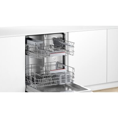 Bosch smi4eas23e, series 4, semi-integrated dishwasher, 60 cm, stainless steel