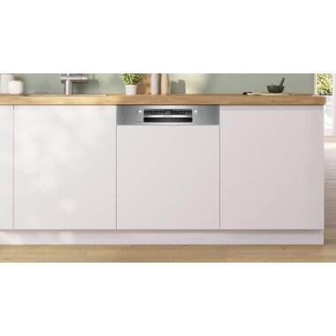 Bosch smi4eas23e, series 4, semi-integrated dishwasher, 60 cm, stainless steel