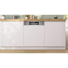 Bosch SMI6ZCS16E, Serie 6, Teilintegrierter Geschirrspüler, 60 cm, Gebürsteter Stahl