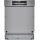 Bosch SMI6ZCS16E, Serie 6, Teilintegrierter Geschirrspüler, 60 cm, Gebürsteter Stahl