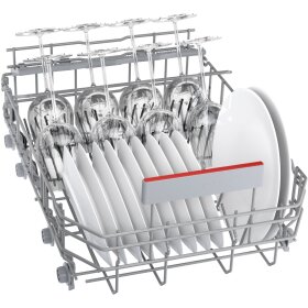 Bosch SPI4HMS49E, Series 4, semi-integrated dishwasher, 45 cm, stainless steel
