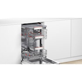 Bosch SPI6ZMS29E, Series 6, semi-integrated dishwasher, 45 cm, stainless steel