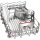 Bosch SPI6ZMS29E, Serie 6, Teilintegrierter Geschirrspüler, 45 cm, Gebürsteter Stahl