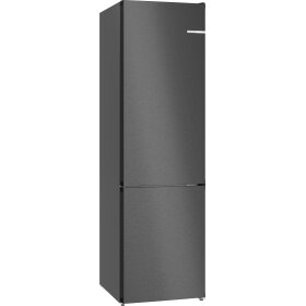Bosch KGN392XCF, Series 4, freestanding fridge-freezer combination with bottom freezer area, 203 x 60 cm, black stainless steel