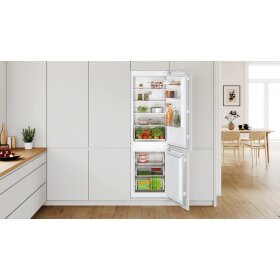 Bosch KIN86NFE0, Series 2, built-in fridge-freezer combination with bottom freezer area, 177.2 x 54.1 cm, flat hinge
