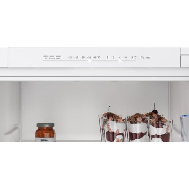 Bosch kin96nse0, series 2, built-in fridge-freezer with freezer section below, 193.5 x 54.1 cm, drag hinge