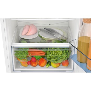 Bosch kin96nse0, series 2, built-in fridge-freezer with freezer section below, 193.5 x 54.1 cm, drag hinge