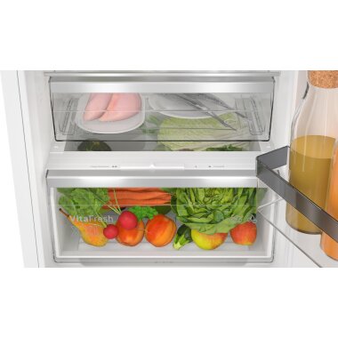 Bosch kin96vfd0, series 4, built-in fridge-freezer with freezer section below, 193.5 x 55.8 cm, flat hinge