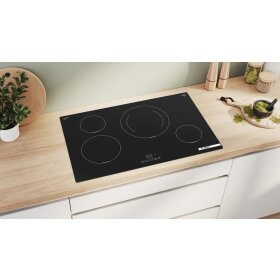 Bosch pie811bb5e, Series 4, Induction cooktop, 80 cm, Black, Frameless surface-mounted