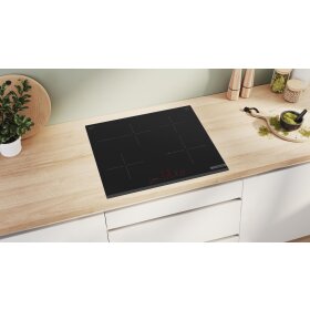 Bosch PIF63KHC1E, Series 6, induction hob, 60 cm, black, frameless