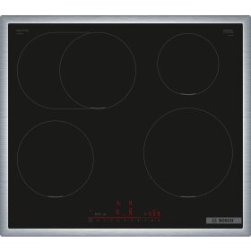 Bosch pif645hb1e, Series 6, Induction cooktop, 60 cm, Black, With frame surface mounted