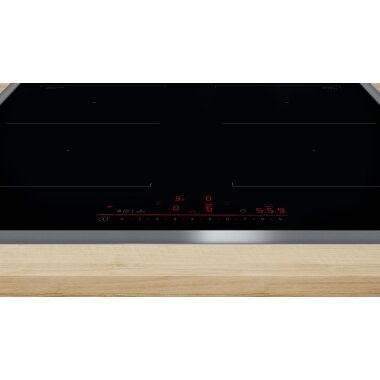 Bosch pvq645hb1e, Series 6, Induction cooktop, 60 cm, Black, With frame on top