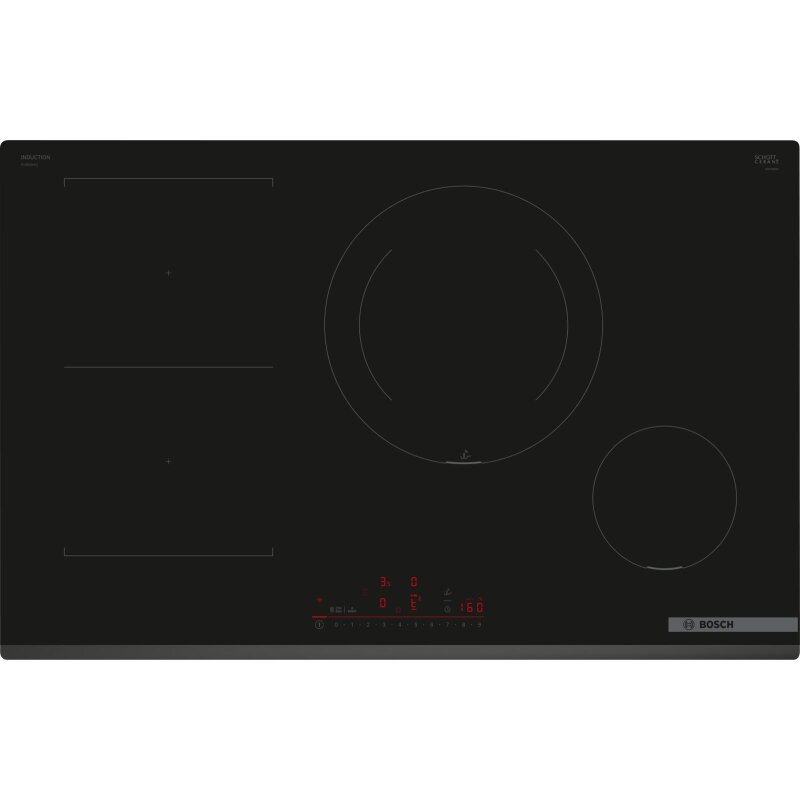 € pvs831hc1e, series induction Frameles, Bosch Black, cm, 815,00 cooktop, 6, 80