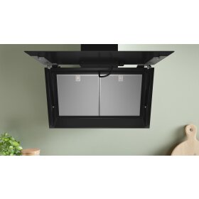 Bosch DWK81AN60, Serie 6, Wandesse, 80 cm, Klarglas schwarz bedruckt, Schwarz
