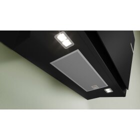 Bosch DWK81AN60, Serie 8, Wandesse, 80 cm, Klarglas schwarz bedruckt, Schwarz