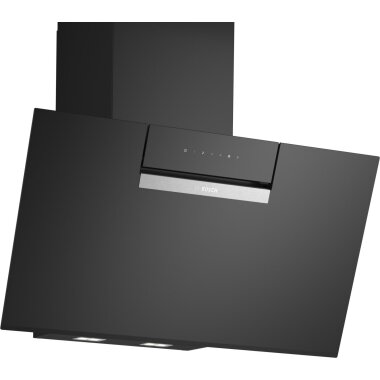 Bosch DWK87FN60, Serie 4, Wandesse, 80 cm, Klarglas schwarz bedruckt