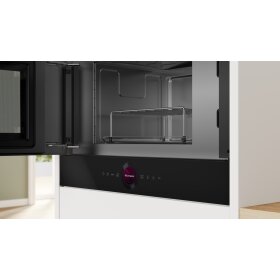 Bosch BEL7321B1, Serie 8, Einbau-Mikrowelle mit Grill, Schwarz