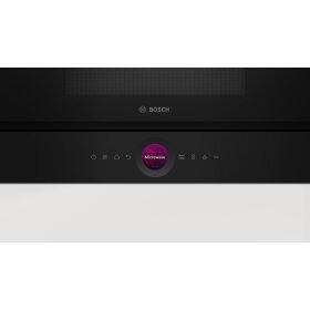Bosch BER7321B1, Serie 8, Einbau-Mikrowelle mit Grill,...