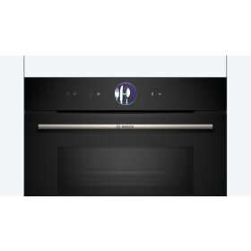 Bosch CMG7761B1, Serie 8, Einbau-Kompaktbackofen mit Mikrowellenfunktion, 60 x 45 cm, Schwarz