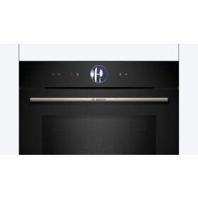 Bosch hmg776nb1, Series 8, built-in oven with microwave function, 60 x 60 cm, Black