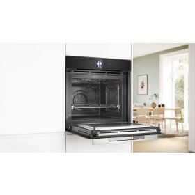 Bosch hmg776nb1, Series 8, built-in oven with microwave function, 60 x 60 cm, Black