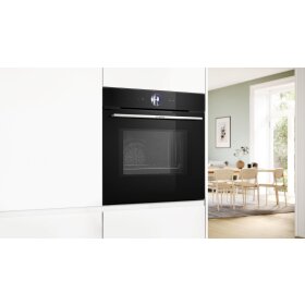 Bosch hmg776nb1, Series 8, built-in oven with microwave function, 60 x 60 cm, Black