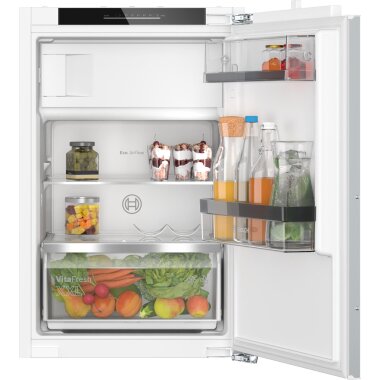 Bosch kil22add1, series 6, built-in refrigerator with freezer, 88 x 56 cm, flat hinge with soft drawer