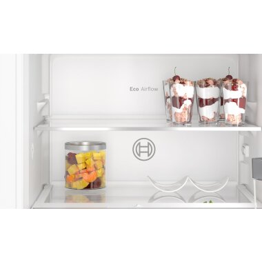 Bosch KIL22ADD1, Serie 6, Einbau-Kühlschrank mit Gefrierfach, 88 x 56 cm, Flachscharnier mit Softeinzug