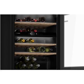 Bosch kwk16abgb, series 6, wine refrigerator with glass door