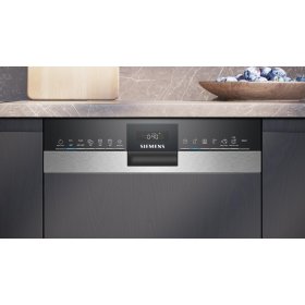 Siemens SR53HS74KE, iQ300, Teilintegrierter Geschirrspüler, 45 cm, Gebürsteter Stahl