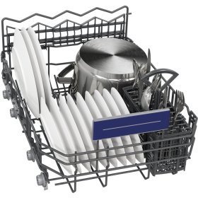 Siemens SR53HS74KE, iQ300, Teilintegrierter Geschirrspüler, 45 cm, Gebürsteter Stahl