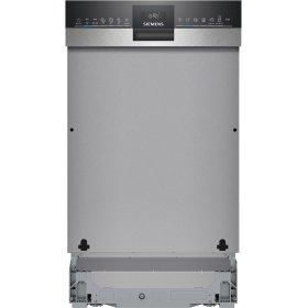 Siemens SR55ZS10ME, iQ500, semi-integrated dishwasher, 45 cm, brushed steel