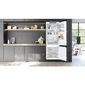 Siemens KB96NVFE1, iQ300, built-in fridge-freezer combination with bottom freezer area, 193.5 x 70.8 cm, flat hinge