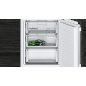 Siemens KI86NNFE0, iQ100, built-in fridge-freezer combination with bottom freezer area, 177.2 x 54.1 cm, flat hinge