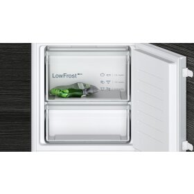 Siemens KI87V5SE0, iQ100, built-in fridge-freezer combination with bottom freezer area, 177.2 x 54.1 cm, drag hinge