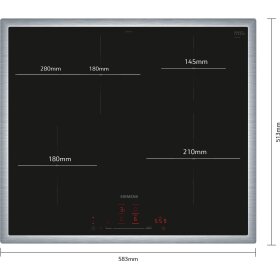Siemens EH645HFB1E, iQ300, induction hob, 60 cm, black,...