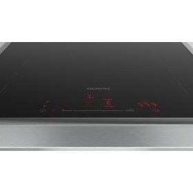 Siemens EH645HFB1E, iQ300, induction hob, 60 cm, black, with frame