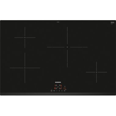 Siemens EH83KBEB5E, iQ100, induction hob, 80 cm, black, frameless