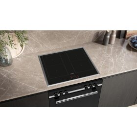 Siemens EM645CQB6E, iQ500, Induktionskochfeld, 60 cm, herdgesteuert, Schwarz, Mit Rahmen aufliegend