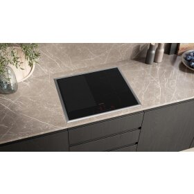 Siemens EX645HEC1E, iQ700, induction hob, 60 cm, black, with frame