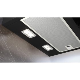 Siemens LC67KFN60, iQ300, Wandesse, 60 cm, Klarglas schwarz bedruckt, Schwarz